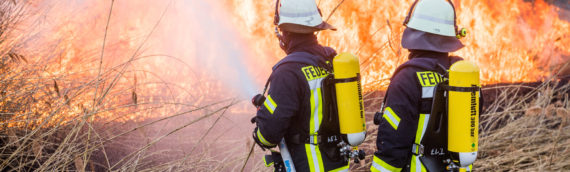 11.03.2017 – Bootsunfall auf dem Rhein und Flächenbrand